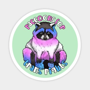 Raccoons For Trans Rights Magnet